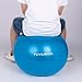 Produktbild POVUMGA Exercise Ball Blue 55cm for Fitness GYM Yoga Core Stability Balance Pregancy Birthing Exercise PVC Anti Burst with Pump