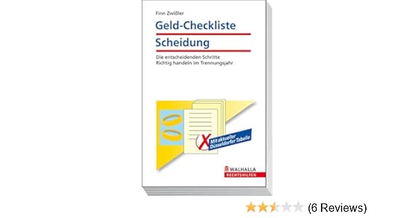 Scheidung checkliste