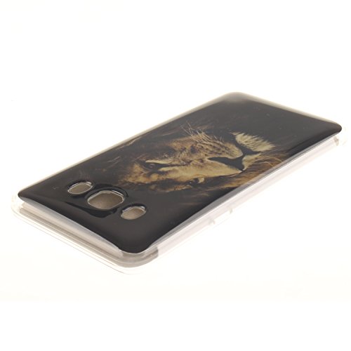 Galaxy J7 (2016) Hülle,Galaxy J7 (2016) Case [Scratch-Resistant] , Cozy Hut Galaxy J7 (2016) Ultra Slim Perfect Fit Der König der Löwen Design Muster Malerei TPU Clear Transparent Protective back Hülle Hüllen Beschützer Haut Case Tasche Schutz Etui Schutzhüllen Hülle Case for Samsung Galaxy J7 (2016) J710 – Löwe - 3