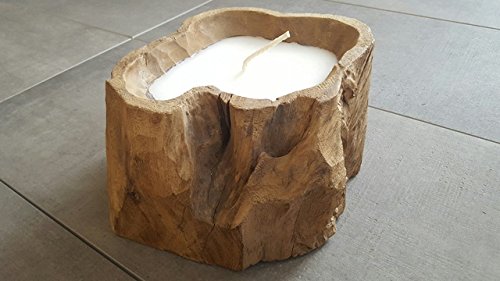 Preisvergleich Produktbild Teakholz-Windlicht FLOWER - (495598)