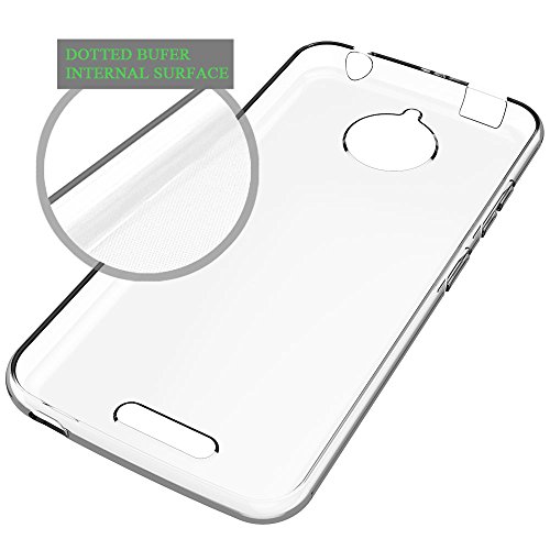 LK Moto C Plus Funda  Carcasa Cubierta TPU Silicona Goma Suave Case Cover Ultra Fino Anti-Ara  azos - Clara