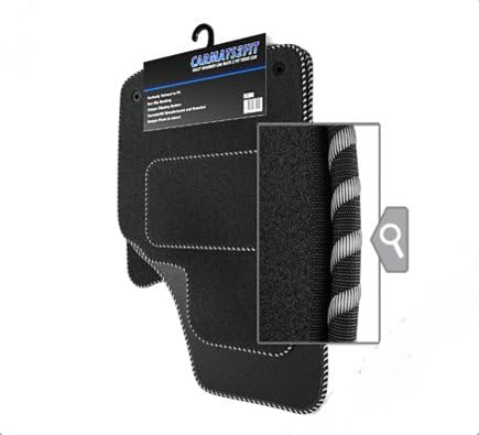 Car Mats in Black Unique Decorative Binding In Various Colour Choices/550gm Deep Twist Pile comes With 12 Months Warranty And A Guarantee That We Won't Be Beaten On Price For Quality (2-RC)