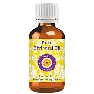 Deve Herbes Pure Bhringraj Oil (Eclipta Alba) 100% Natural Therapeutic Grade for Personal Care, 50 ml