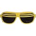 Produktbild Spassprofi Gelb Schwarze Atzenbrille Sonnenbrille Shutter Shades Atzenbrillen Brille Partybrille