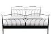Produktbild AC Design Furniture Bett Lis, B: 193 x T:208 x H: 105 cm, Metall, Schwarz