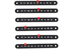 MDYBF 6 PièCes SéRies de Bord de Table de Football Mini de Bord de Billard Pointeurs de Marqueur et Compteur de Jeux de Table de Bande de Nombres