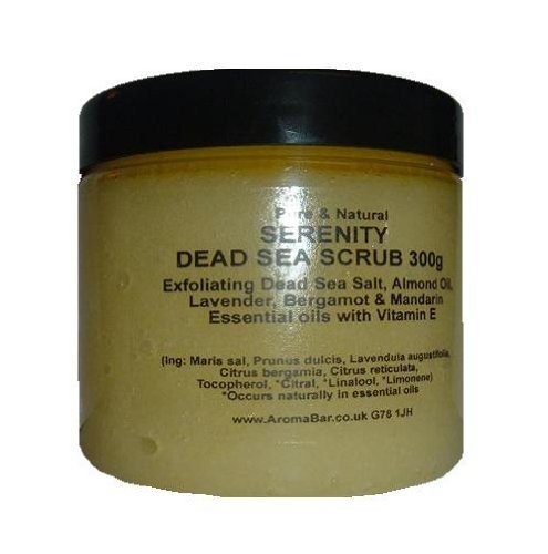 Serenity Dead Sea Salt Hand & Body Scrub 300g with Lavender Bergamot & Mandarin Essential Oils