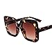 Produktbild Polarized Box Sonnenbrille net rot mit der Sonnenbrille Europa und den Vereinigten Staaten Trend Mode Big Box Sonnenbrille, Blumenkasten braun