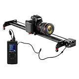 Mehrwinkelaufnahmen: Dieser Kameraschlitten ist für vertikale, horizontale und 45 Grad Aufnahmen verfügbar. Die DSLR Kamera kann auf einem Stativ eine Steigung von 70 Grad erreichen, die nicht vom motorisierten Schieber abfällt.