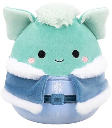 Squishmallows SQCR02398 - Peluche ufficiale Kelly Toys con corona, 19 cm, colore: Violet del polpo