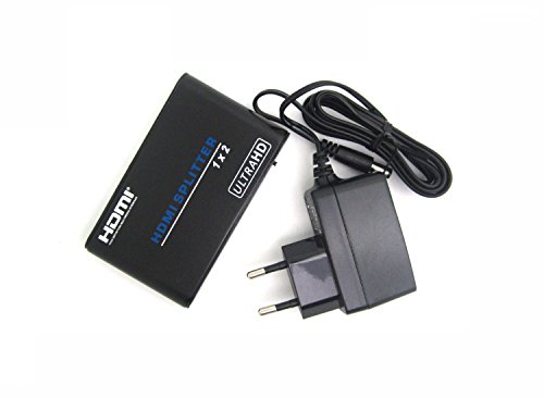 WINGONEER HDMI 2.0 Splitter 2 fach 1×2 1080p auch für 3D 1:2 Verteiler HDCP2.2 DVI1.0 Full HD 1 In 2 Out - 6