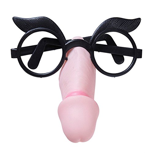 Brille Sexy Spaßbrille Partybrille Nase Funbrille JGA Scherzartikel Party Scherzbrille Fun Gag