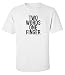 Produktbild Two words one finger funny slogan Men's T shirt X-Large