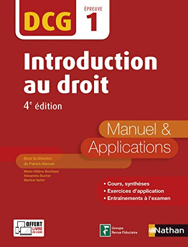 Download DCG 1 - Introduction au Droit - 4e édition Download DCG 1 - Introduction au Droit - 4e édition