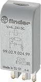 diodo led alimentado 220v Llano de control nominal Voltaje US en DC = 6.. 220 V