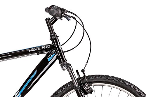Mountainbike 26 Zoll Hillside Highland in schwarz Hardtail Fahrrad 21 Gang Schaltung MTB Federgabel - 6