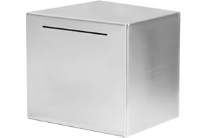 POHOVE Bigger Safe Piggy Bank,Stainless Steel Adult Kids Piggy Bank Coin Jar Large Capacity,Can Only Save The Piggy Bank That Cannot Be Taken Out