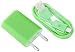 Produktbild Reido® (Grün) 2in1 Set Adapter + USB Datenkabel für Samsung Galaxy I8190 GALAXY S3 III mini Samsung Galaxy S6 S5 S7edge S7 S4 S3 S2 S6 S5 S6edge Galaxy S3mini / S 4 S4mini / S5 I9500 Galaxy S4 S5 I9300 I9505 S4mini S2 i9100 I9300 Galaxy S4 Galaxy S3 S3Mini S5mini S5mini I9505 Galaxy S4 I9300 Galaxy I9100 I8190 Micro-USB Ladegerät Ladekabel Netzteil (kein Original) (2in1 Grün Adapter+Kabel)