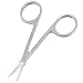 Sourcingmap Stainless Steel Woman Eyebrow Scissors Cosmetic Tool, Silver Tone