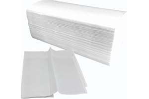 DSTOCK60 - CARTON DE 3000 ESSUIE-MAINS PLIÉS EN V - 3000 FEUILLES AU TOTAL - 2 PLIS GAUFRÉS COLLÉS - PAPIER ESSUIE TOUT PURE OUATE TRAITÉE WS - FABRICATION FRANCAISE - 21 x 21.5 cm