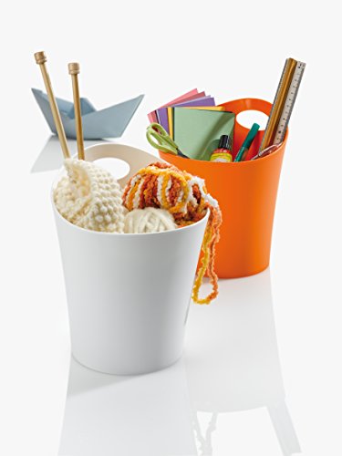 koziol Utensilo 1,2 L Pottichelli M, Kunststoff, solid weiß, 16,2 x 15 x 17 cm - 4