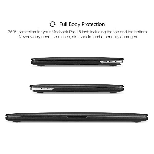 MacBook Pro 15 H  lle Lederh  lle  Icarer Ultra Slim Ledertasche Vintage Antik Handytasche Leder H  lle Case Cover f  r Apple MacBook Pro 15 Zoll mit 