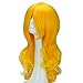 S-noilite® Stylish 60cm Long Curly Full Head Wigs Cosplay Costume Party Fancy Dress Anime Wig Yellow