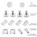 CALISH Baby Safety Cupboard Locks Set No Drilling Magnetic Adhesive Lock for Drawers, Cabinets White (4 Locks+1 Keys)