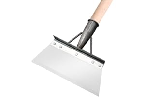 Watkings Multifunctional Cleaning Shovel, Weeding Tools for Garden Paving Slabs Stainless Steel Flat Shovel Cleaning Shovel for Weeds and Moss (23cm), Silver