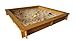 Price comparison product image Garden Games Large 1.5 Meter Square Wooden Sandpit with PVC Cover and Underlay