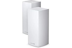 ‎LINKSYS Linksys Velop MX10600 Tri-Band WLAN-Mesh-WiFi 6-System (AX5300) – WLAN-Router Repeater / Extender für bis zu 525 m² für mehr als 100 Geräte – MU-MIMO und Kinderschutzfunktionen – 2er-Pack, Weiß