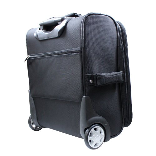 Black Executive Laptop Travel Cabin / Flight Case - Business Trolley / Wheeled Bag