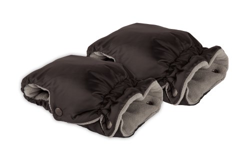 Baby Pushchair/Pram/Stroller Hand Warmer Mitts/Gloves - Black / Grey