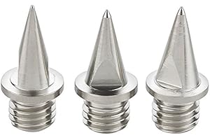 LAUFSTOFF Spikes Spike Spine di Ricambio per Atletica Leggera – 2 mm Blanks, 6 mm, 7 mm, 9 mm, 12 mm, 15 mm o 18 mm a Scelta – per Competizione, Allenamento, Corsa Incrociata, Sprint, Salto in