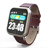 Lemumu Schön, dass ich 5 Bluetooth wasserdicht Smar twatch Kinder Elder SOS GPS Tracking Smart watch Anti-verloren Alarm für Ios Android Telefon, Schwarz