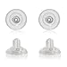 Produktbild UNIVERSAL EZ BACK 2 Paar Ohrring Verschlüsse aus Silikon mit Stopper, 925er Sterling Silber, groß (7,5 x 12mm)