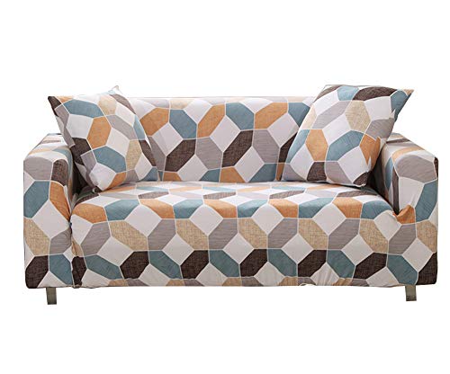 Segle Housse de Canapé,Durable Matériel Elastique et Comfortable,pour canapé 1, 2, 3 ou 4 Places Couverture de canapé,4 Places:235-300CM,#7