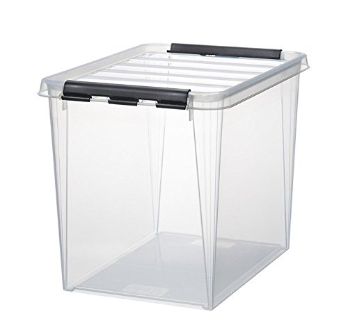 Orthex 34930703 3er Set Clipbox Smart Store Classic 16 Aufbewahrungsbox Plastik 40 x 30 x 43,5 cm, transparent - 3