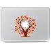 Produktbild MacBook Aufkleber, Chickwin Creative Pattern dekorativ Film Notebook Sticker Skin personalisierte Aufkleber MacBook Decal (12'', Liebe roten Baum)