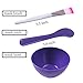 Teenitor 8 in 1 DIY Facial Mask Bowl Mixing Tool Sets Bowl Stick Brush Measuring Spoon Soaking & Spray bottle Lady Facial Care & Women Face Care Mask Set Purple