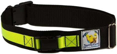 Squishy Face Studio Hands Free Dog Leash Belt, Medium/Large, Neon Yellow