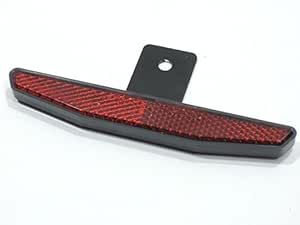 Rückstrahler Mit Geradem Halter - Universal Katzenauge Mit E-Zeichen Für Motorrad