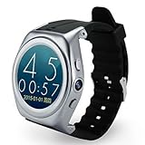 Lemumu Z06 3G WiFi Smart Watch Bluetooth 4.0Heart Rate GPS-Kamera für Android IOS-Telefon, Schwarz