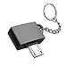 Produktbild HermosaUKnight 1 stück qualität Ultra trinkbares Metall USB 2.0 Micro USB OTG Adapter für Android-gerät mit schlüsselanhänger Ring Halter einfache Design-Pistole Farbe