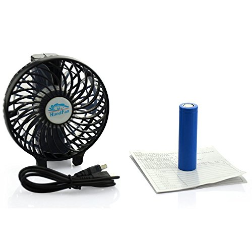 Bestfire Tragbarer Mini Ventilator batteriebetrieben Lüfter, 131011 Lüfter Persönlichen Lüfter faltbar Büro mit 18650 Akku für Haus und Reise - 7