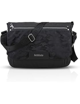 FANDARE Messenger Bag Umhängetasche 14 Zoll Laptop Schultertasche Reisetasche Tasche Kuriertasche Polyester