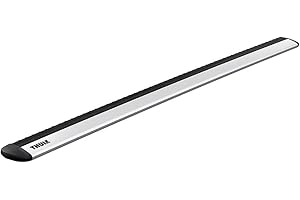 Thule WingBar Evo 127, Barres de Toit aérodynamiques Haut de Gamme pour Une Conduite exceptionnellement silencieuse (Paire) 127 cm Aluminium