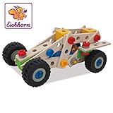 100 Teile Eichhorn 100039028 - Constructor Quad, 100-tlg., Holz-Konstruktions-Set, 4 verschiedene Modellvarianten baubar, FSC 100% Zertifiziertes Buchenholz, Made in Germany