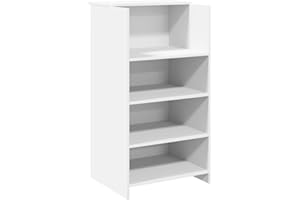 vidaXL Banco Reception Bianco 55x50x103,5 cm in Legno Multistrato, reception, reception ufficio, banco cassa, reception salone, banco bar reception