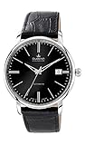 Dugena Herren Automatik-Armbanduhr, Saphirglas, Uhrwerk mit 24 Steinen, Festa Klassik, Schwarz, 7000192